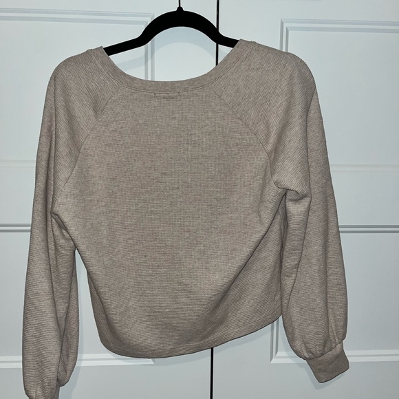 Dynamite Waffle Knit Slouchy Long Sleeve - Picture 3 of 3